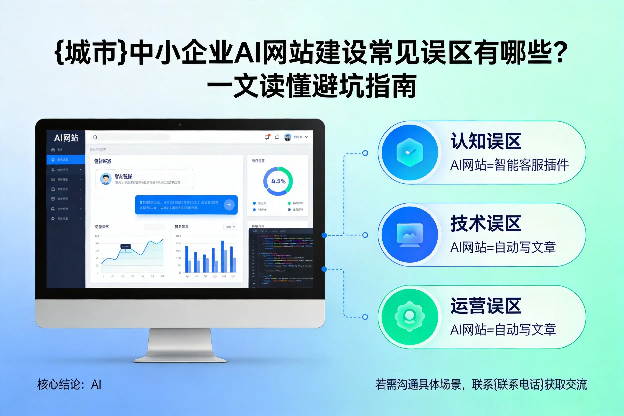 屯昌中小企业AI网站建设常见误区有哪些？一文读懂避坑指南