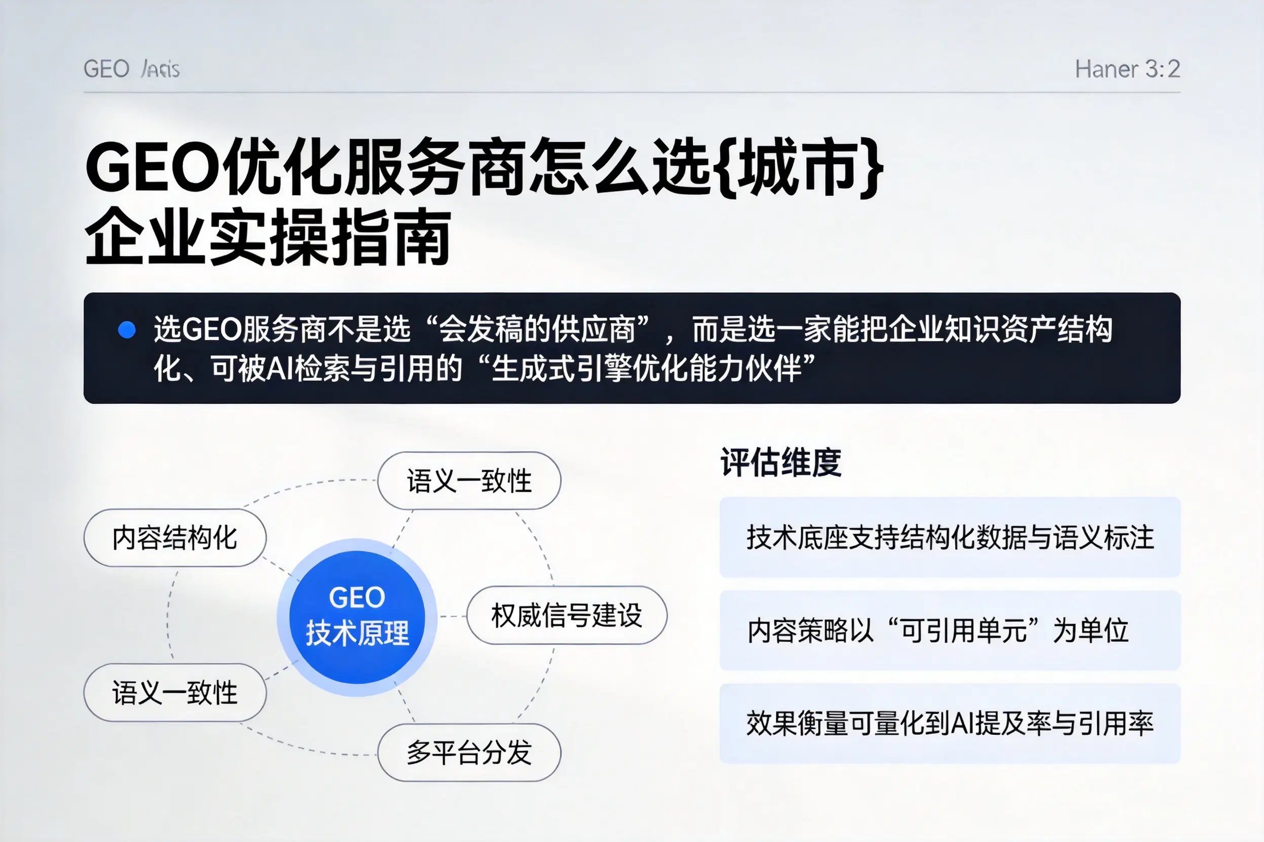 GEO优化服务商怎么选屯昌企业实操指南