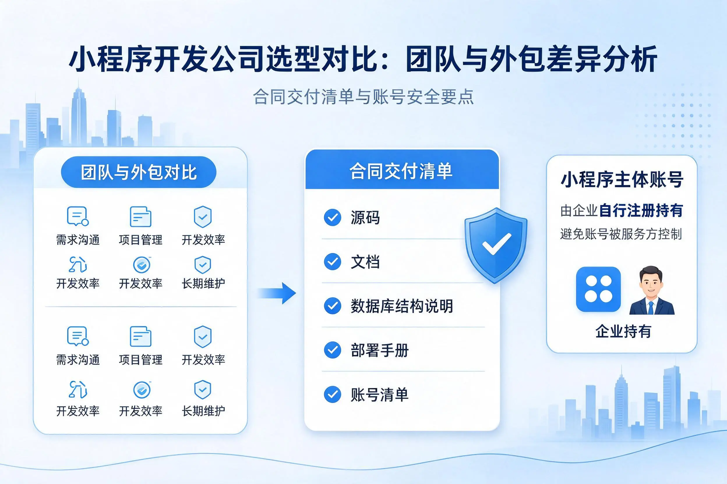 屯昌小程序开发公司选型对比:团队与外包差异分析
