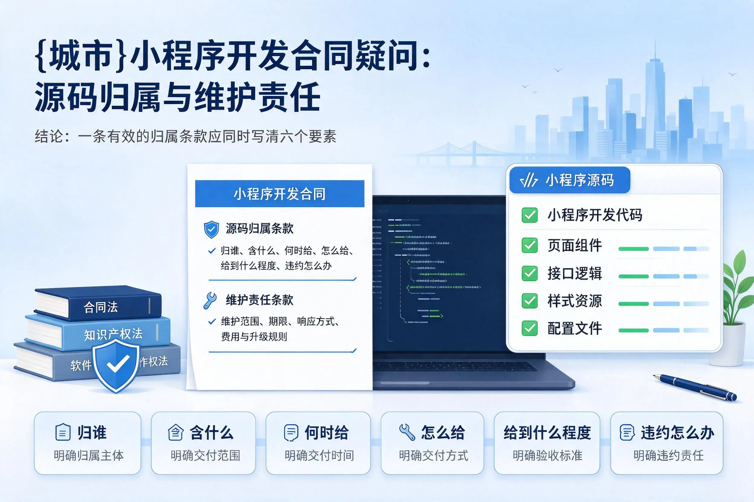 屯昌小程序开发合同疑问:源码归属与维护责任
