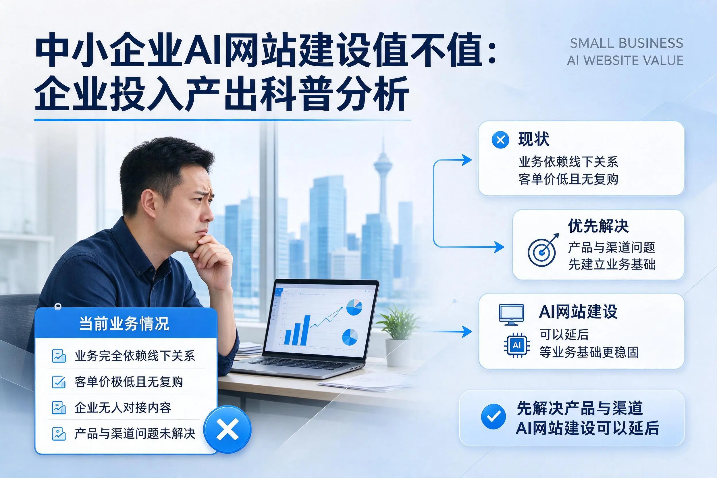 中小企业AI网站建设值不值：屯昌企业投入产出科普分析