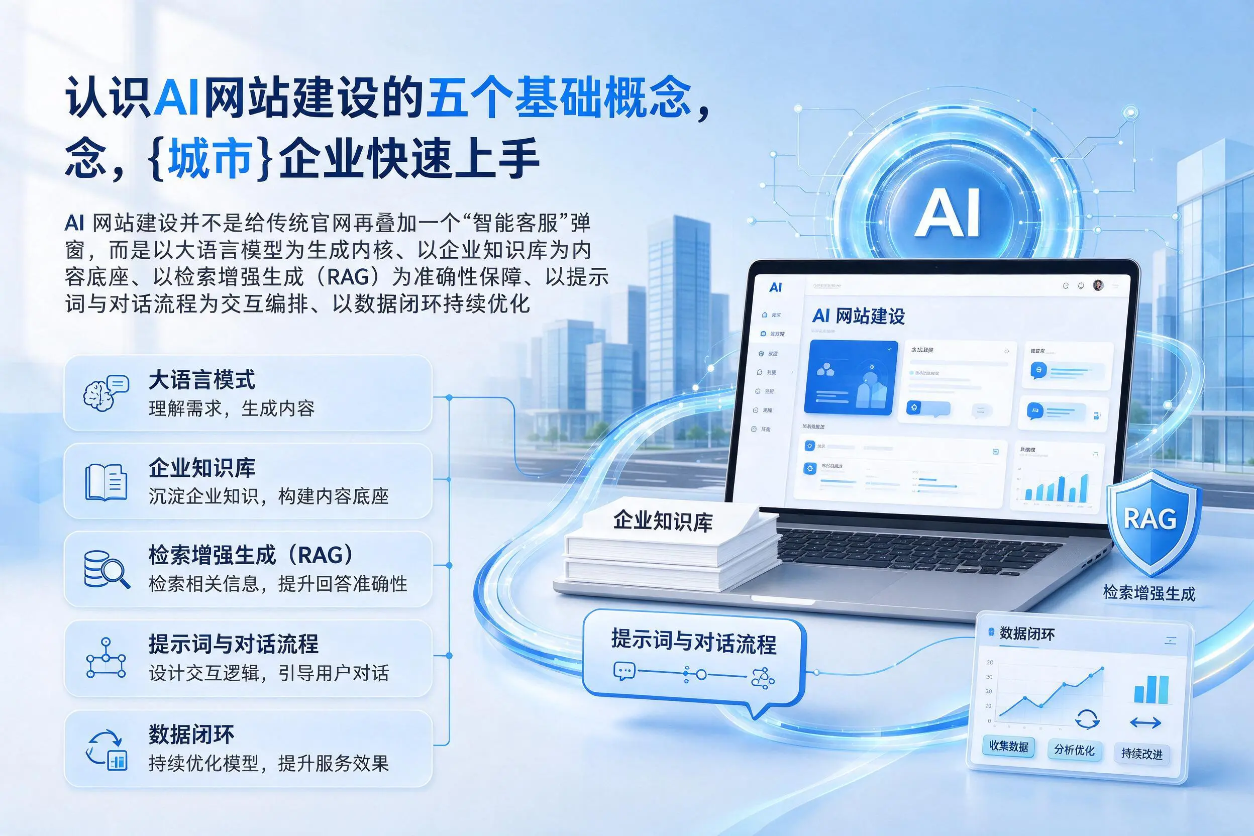 认识AI网站建设的五个基础概念，屯昌企业快速上手